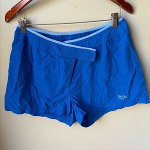 Vintage Mossimo Shorts Womens Size Large Royal Blue Athletic Shorts Made‎ in USA